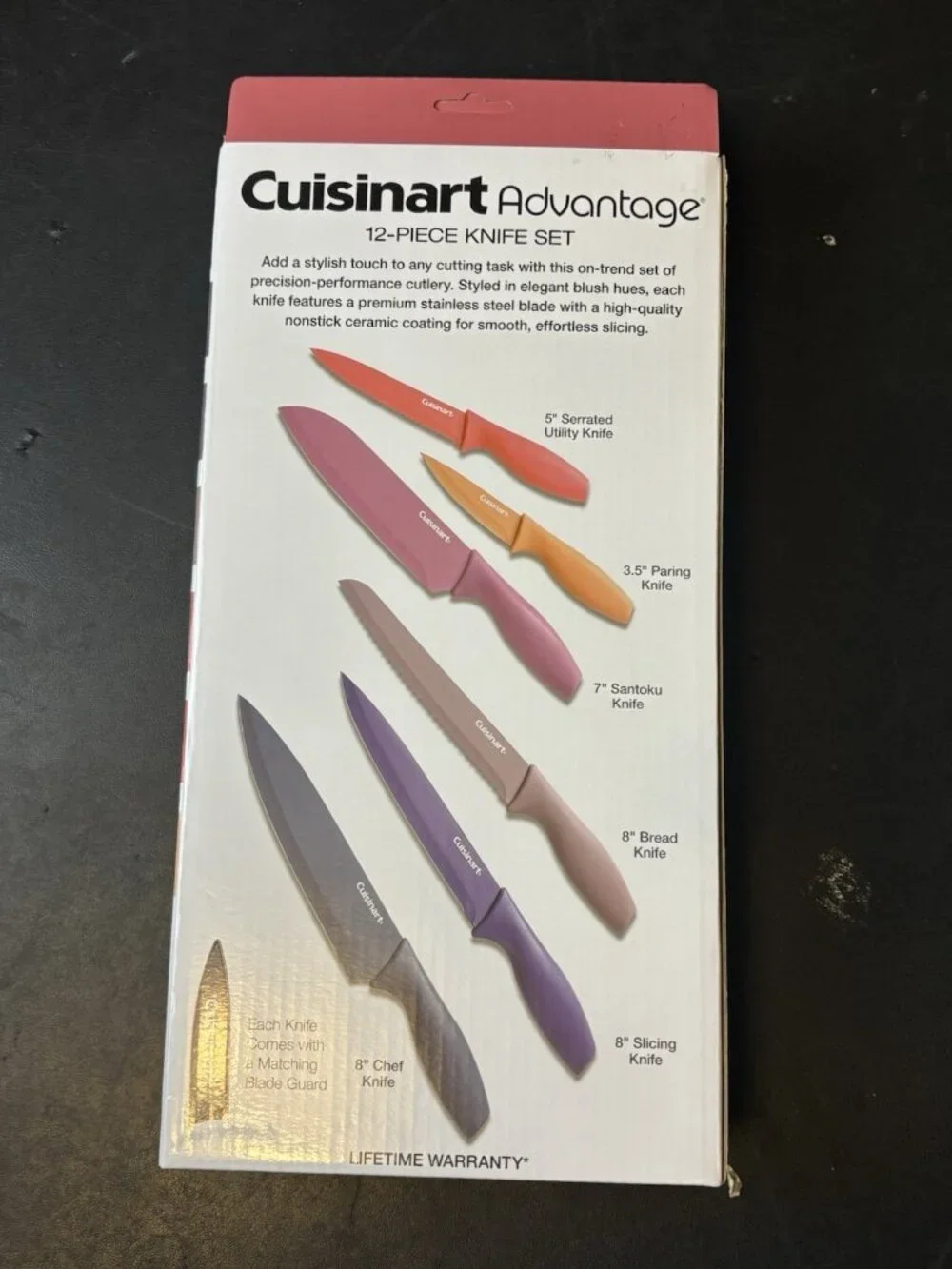 Cuisinart Advantage 12- Piece Stainless Steel Knife Set NEW
